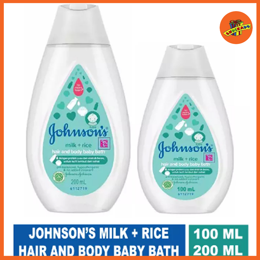 Johnson's Milk+Rice Hair and Baby Bath Sabun Bayi