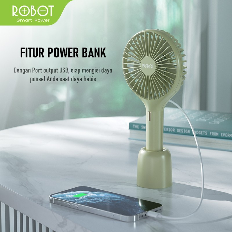 Kipas angin portable / Mini Fan Original Garansi - Robot RT-BF17