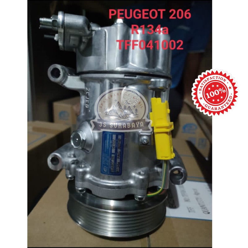 Kompresor Peugeot 206 307 Ac Mobil kaki tusuk 3