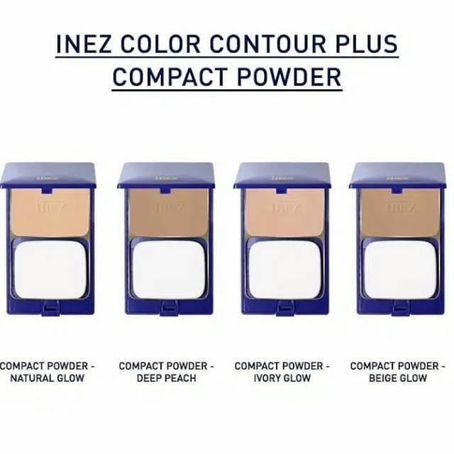 MFI - INEZ COLOR CONTOUR PLUS COMPACT POWDER REFIL/NON REFIL | READY STOCK