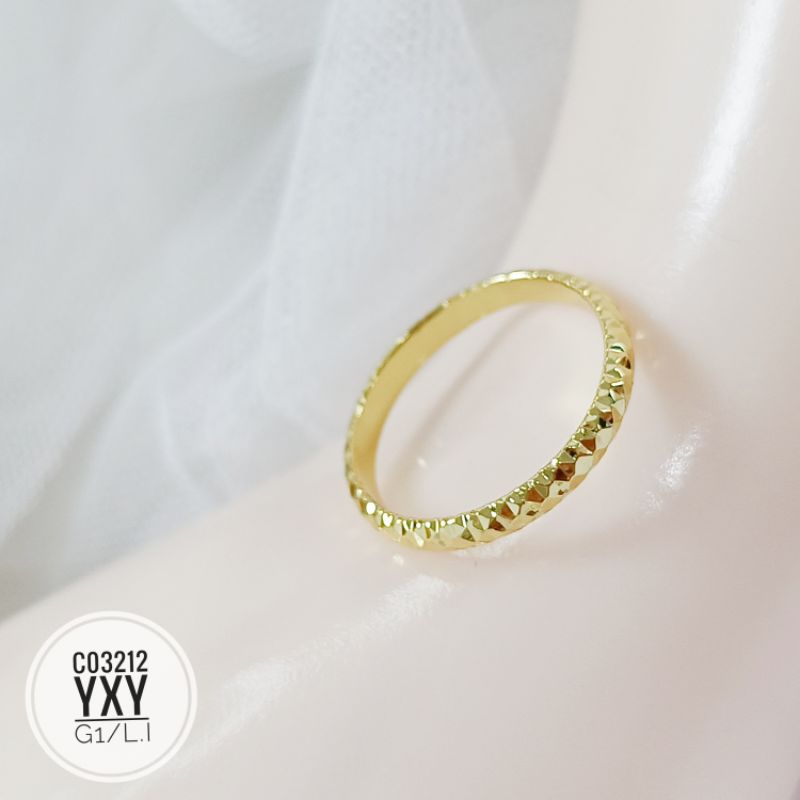 Cincin yaxiya ukir warna 24k C03212