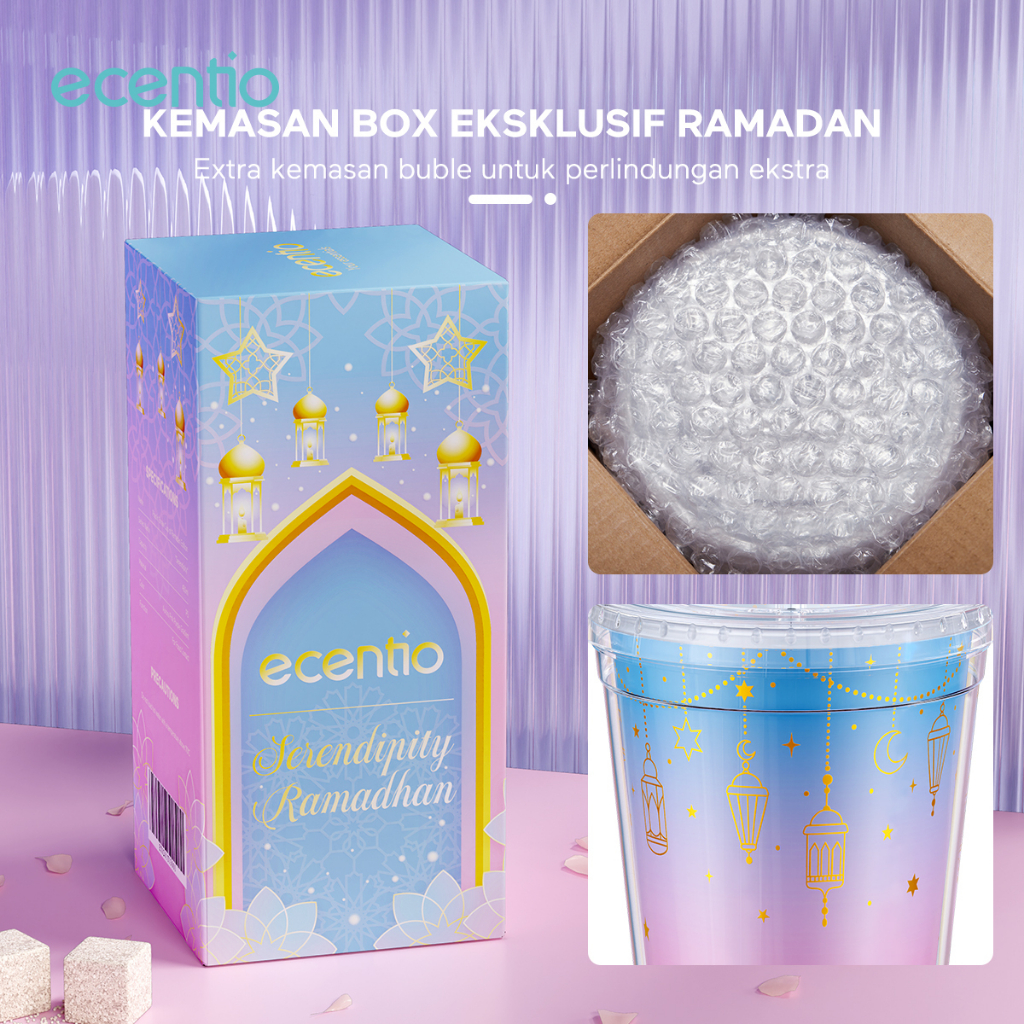 ecentio Botol Minum Gemoy Glitter Tumbler Gelas Botol Minum Air Sedotan 450ML/750ML Cups antik Unik Kado Lucu