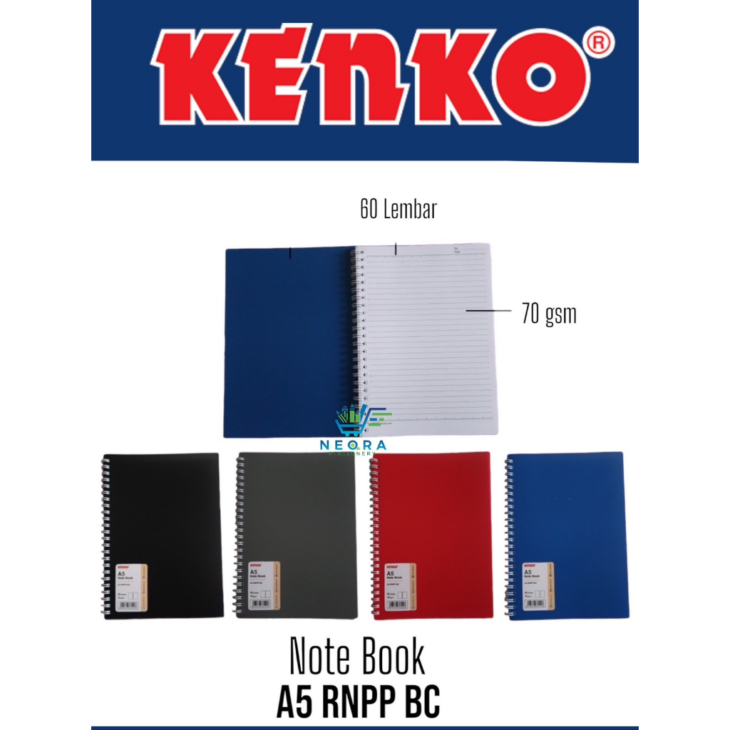 

Kenko Note Book Ring Bold A5-RNPP-BC | 60sheets 70gsm