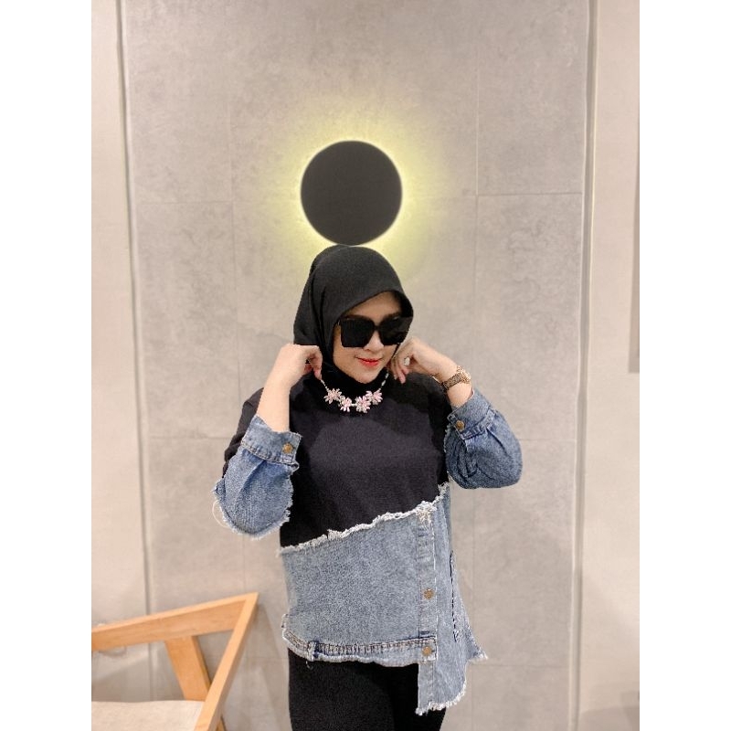 002 READY Kalung hijab fashion daily/kalung mutiara/ kalung hijab kekinian