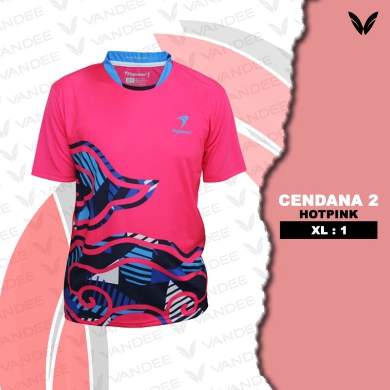 kaos FLYPOWER CENDANA 2 JERSEY HOT PINK original
