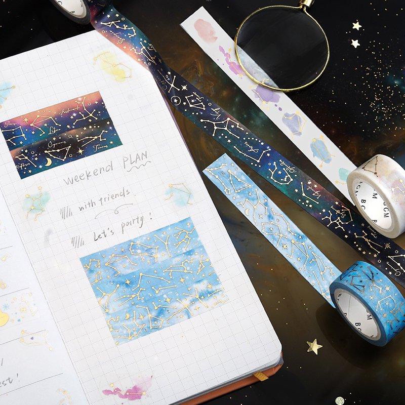 

BGM Light and Dark Constellation Washi Tape