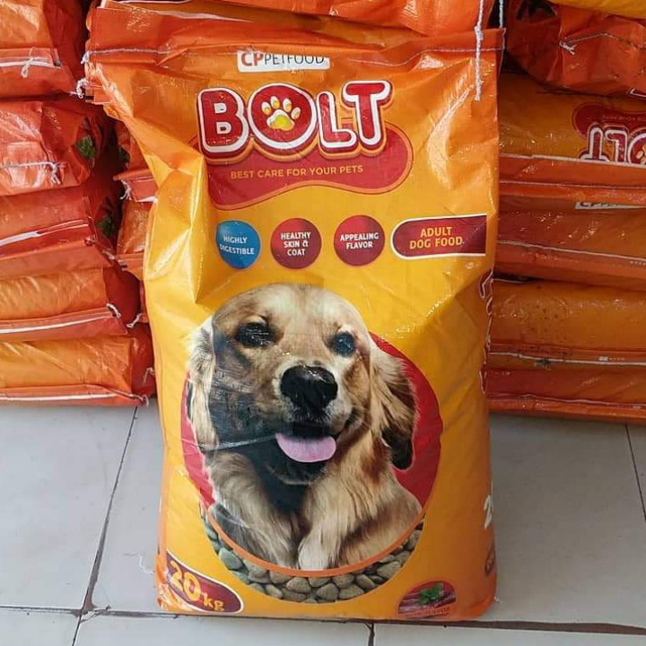 GRAB/GO-JEK Makanan Anjing Bolt Dog Beef Flavour Kemasan 20KG