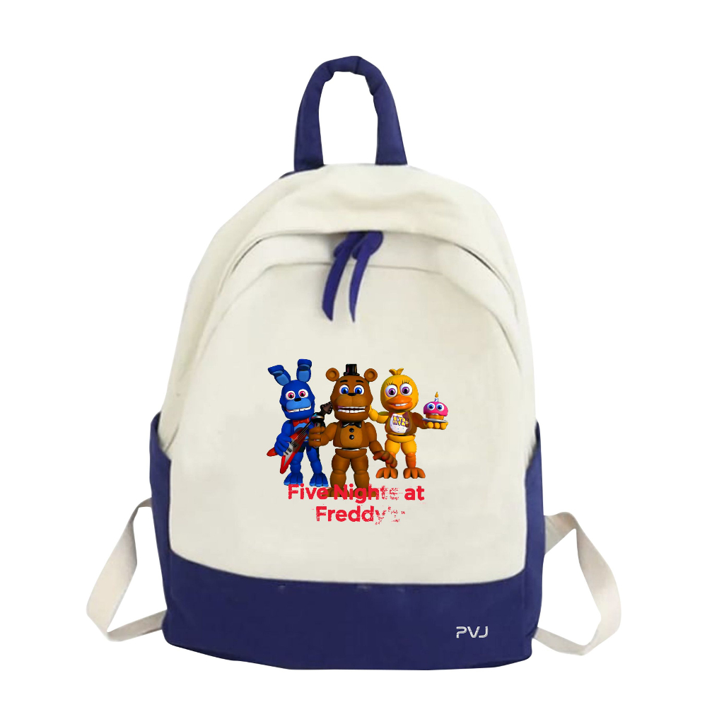 PVJ - Tas Ransel Anak Sekolah Laki Laki SD TK Gambar Five Nights At Freddy Kartun 3D