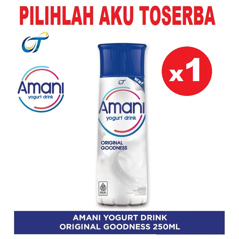 AMANI Yogurt Drink ORIGINAL Goodness 250 ml - ( HARGA 1 BOTOL )