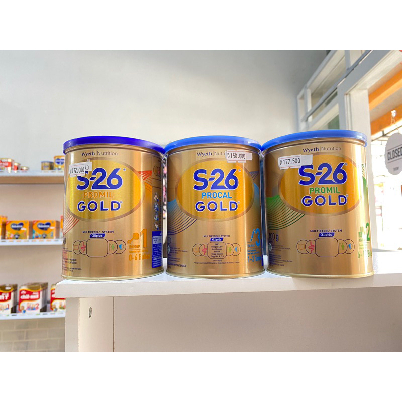 S26 Promil Gold Tahap 1, 2 , 400gram -> S26 Procal Gold tahap 3 400gram