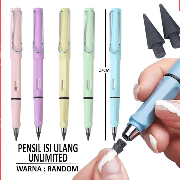 

*RS* PENSIL ETERNAL AJAIB REFIL UNLIMITED TANPA RAUTAN WARNA MACARON / ALAT TULIS ANAK SEKOLAH