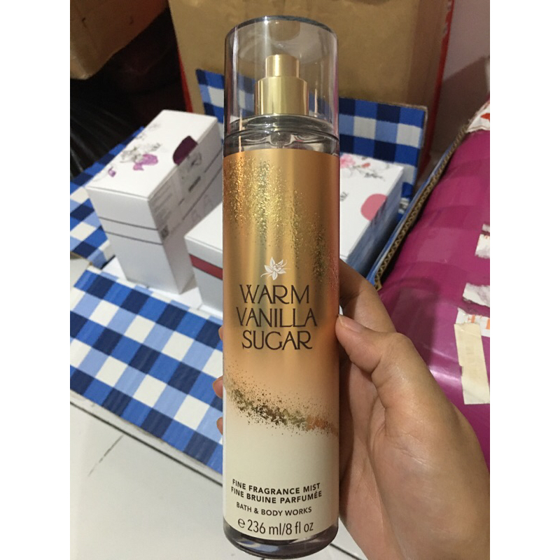 Bath & body works bbw warm vanilla sugar body mist 236 ml Original 100%