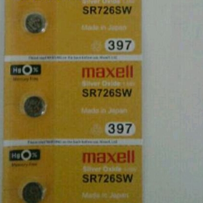 baterai jam tangan maxell sr 726 sw 397