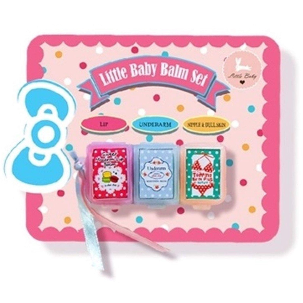 [3IN1] LITTLE BABY BALM SET LIP UNDERARM NIPPLE / FLAVOUR BALM