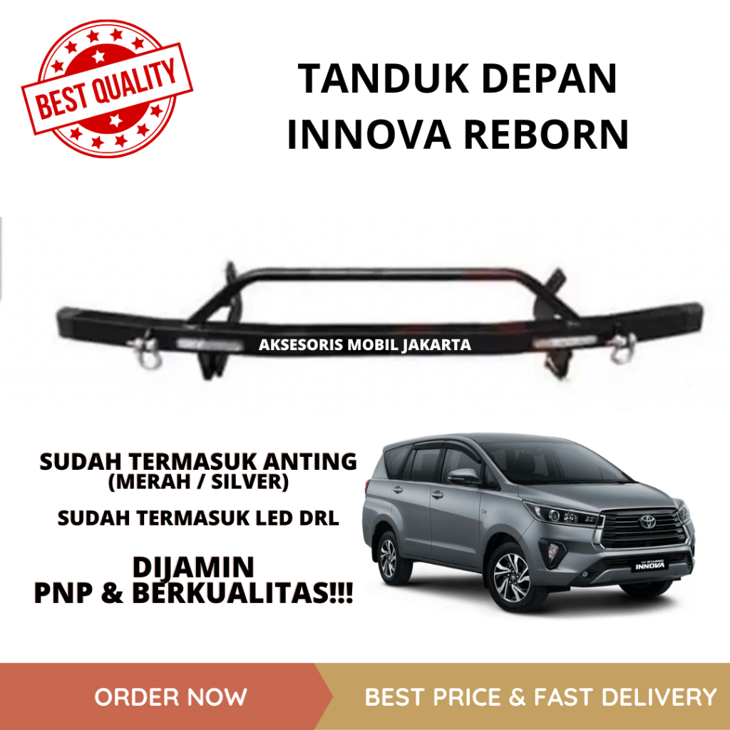 TANDUK DEPAN MINI INNOVA REBORN ARB BESI PELINDUNG BUMPER DEPAN MOBIL INNOVA