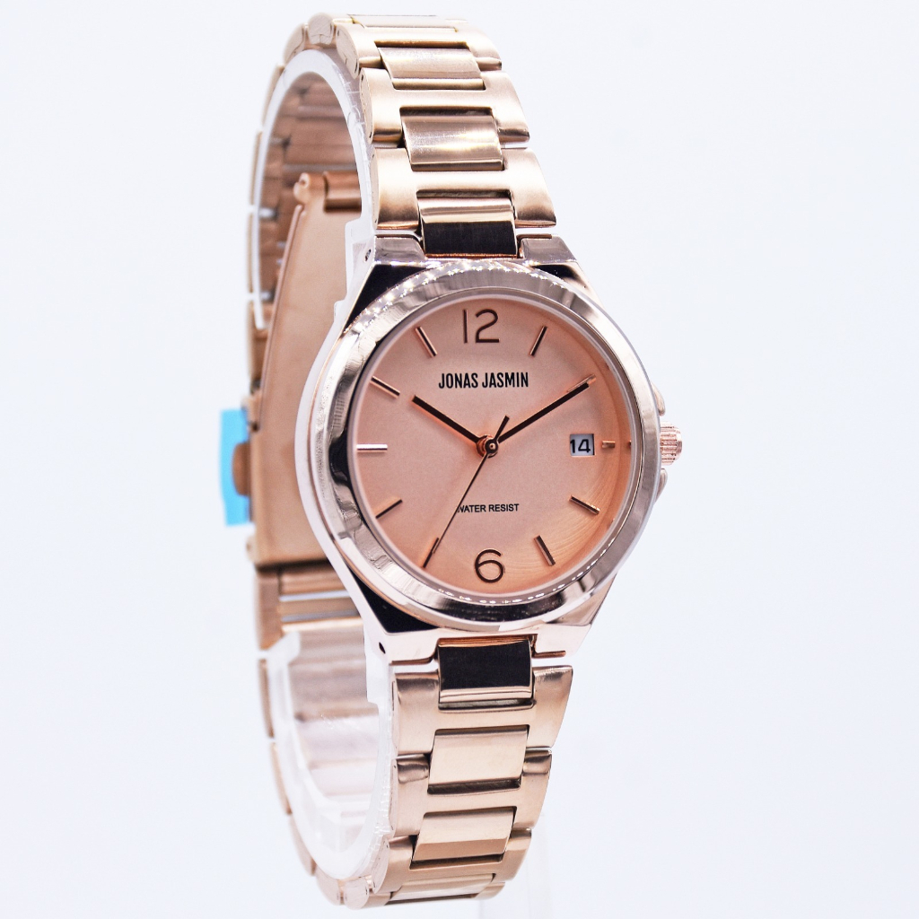 JAMINAN ORIGINAL✅Jam Tangan Wanita  JJ-2229L Strap Rantai Stainless Tanggal &amp; Garansi Aktif