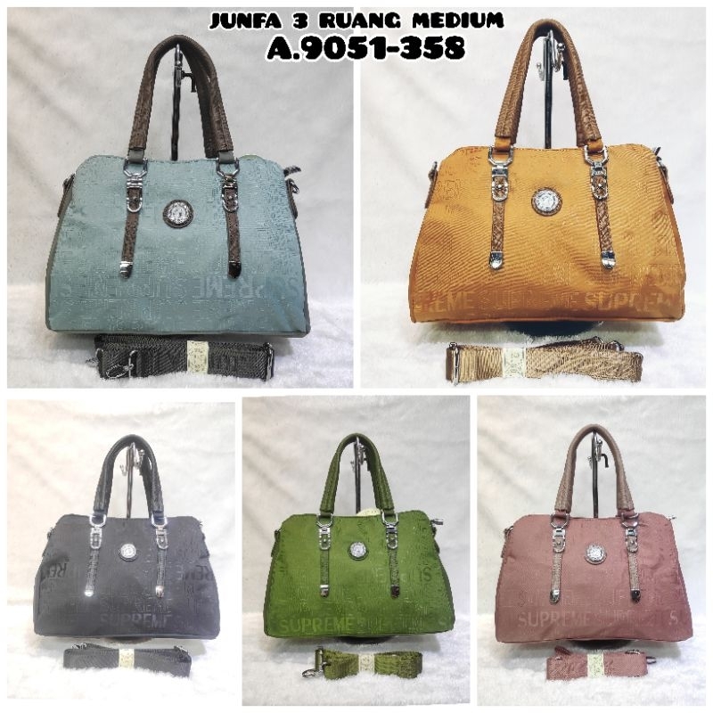 TAS SELEMPANG JUNFA 3 RUANG 9051-358 BAHAN PARASUT