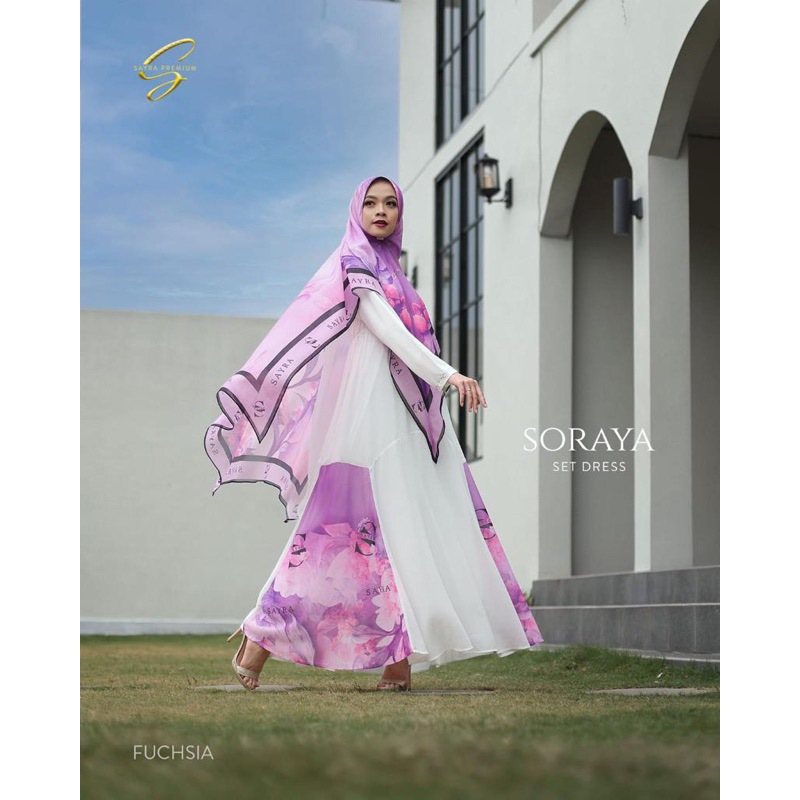 SORAYA SET DRESS KHIMAR by SAYRA