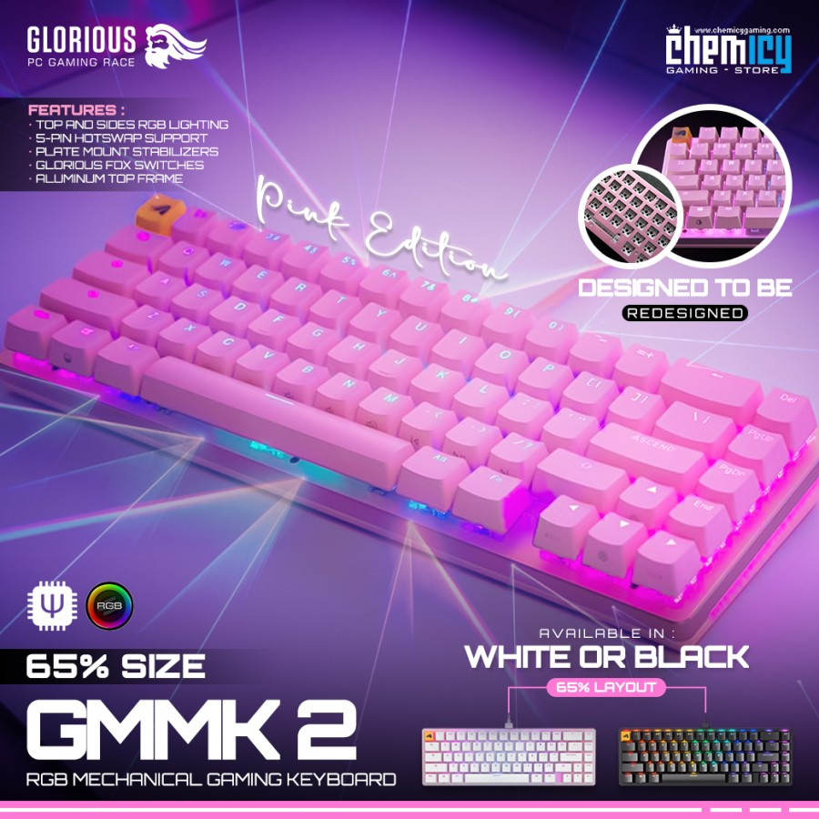 Glorious GMMK 2 65% RGB Hotswap Mechanical Gaming Keyboard