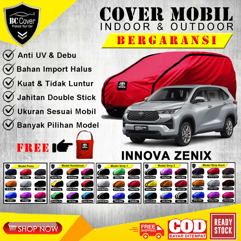 Body Cover Mobil Innova Zenix Hybrid 2022 2023 Sarung Mobil All New Innova Zenix Selimut Penutup Tutup Waterproof Outdoor Indoor