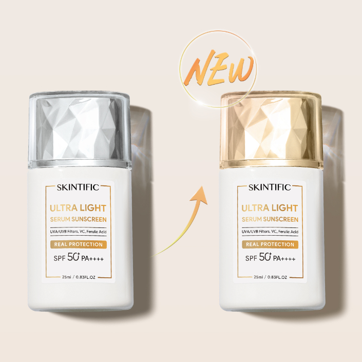 SKINTIFIC Sunscreen Ultra Light Serum SPF50 PA++++ 25ml uv protection Sunblock Face Sunscreen untuk Kulit Berminyak dan Berjerawat Perlindungan UV Shield Sunblok Wajah Sunscreen Gel Suncreen Ori Ready Stock