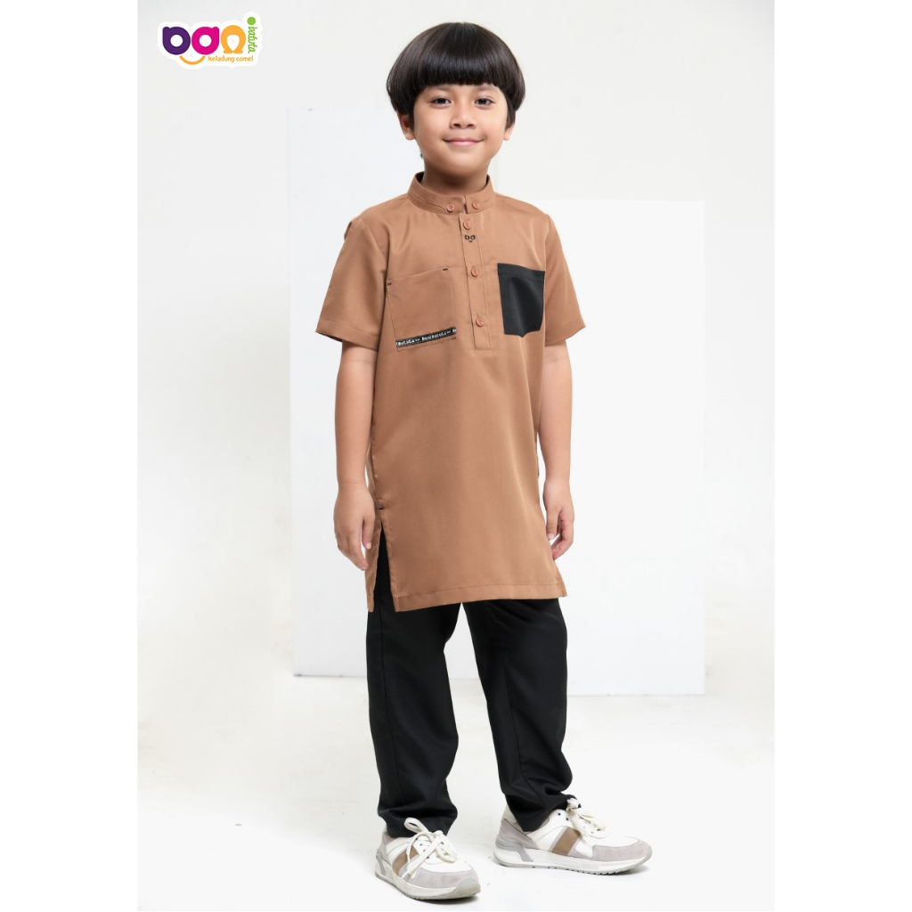 ST JUKID FARRAS PDK/KEMKID RABBANI/JUBAH KOKO ANAK/BAJU KOKO ANAK RABBANI/PAKAIAN MUSLIM ANAK