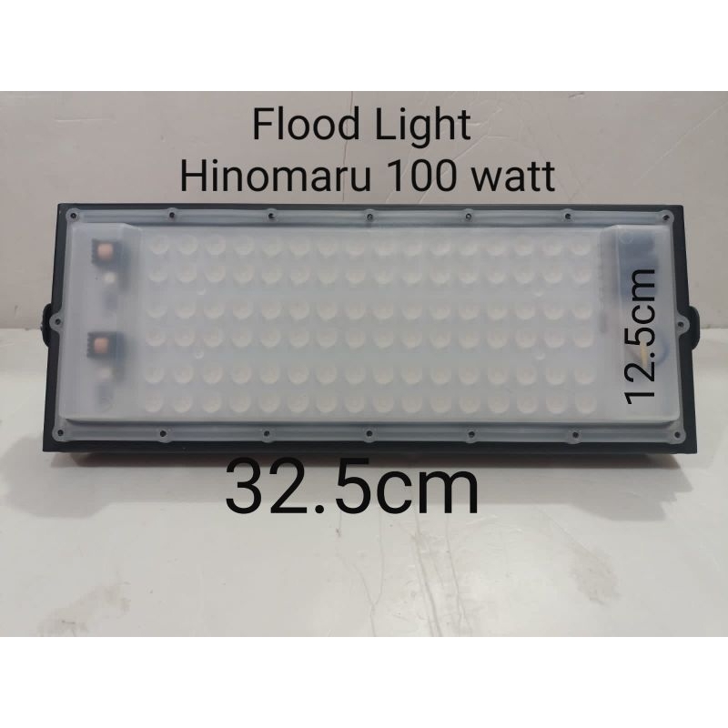 Lampu Sorot Floodlight Hinomaru 100 Watt 100W Cahaya Putih 6500K Cahaya Super Terang / Lampu Tembak 