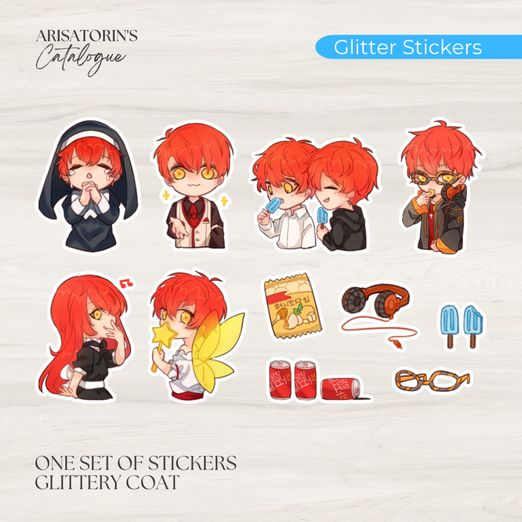 

[ARISATORIN] 707 / Saeyoung Choi Glitter Stickers