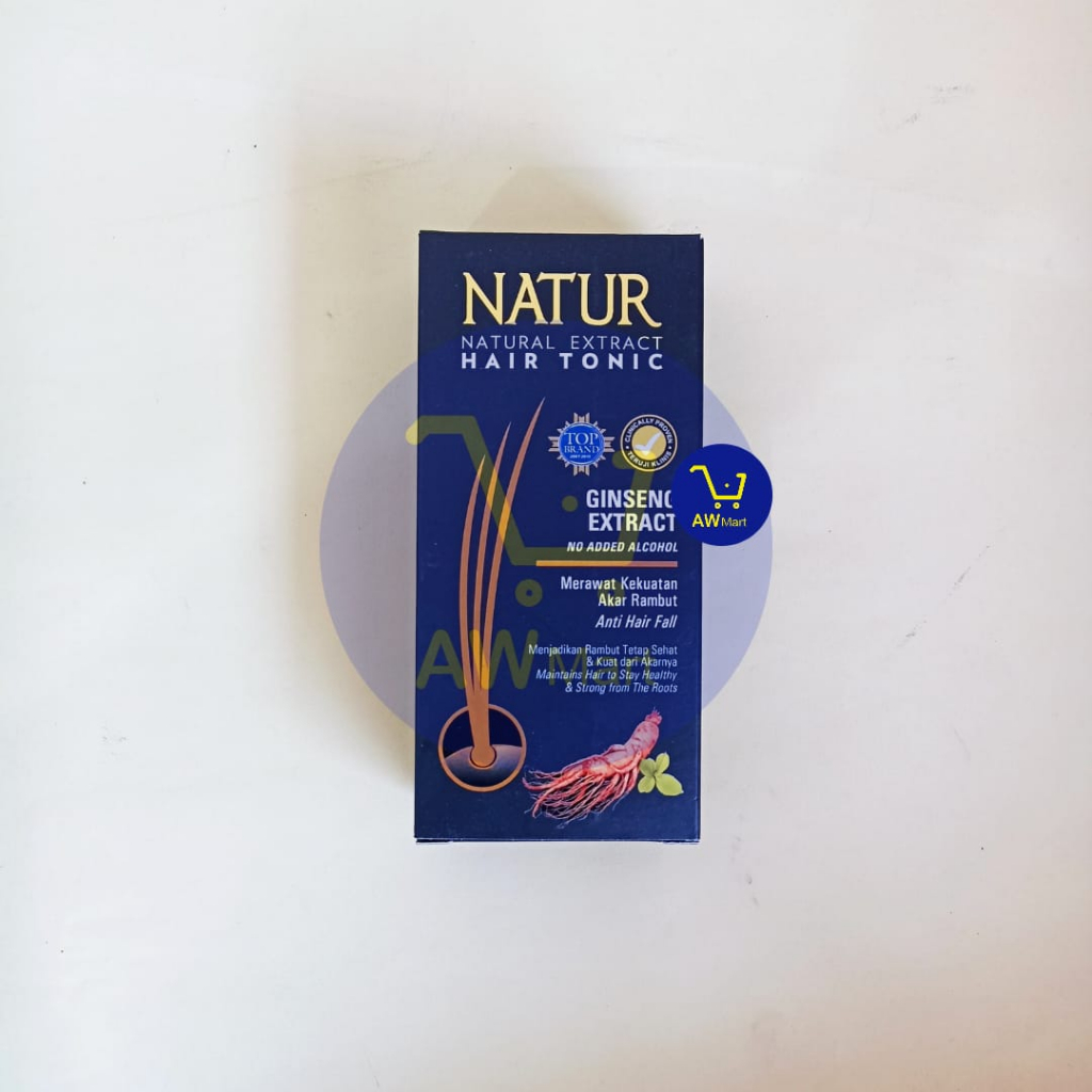 NATUR  HAIR TONIC 90ML GINGSENG EXTRACT - HAIR TONIC NATUR EKSTRA GINGSENG 90ML