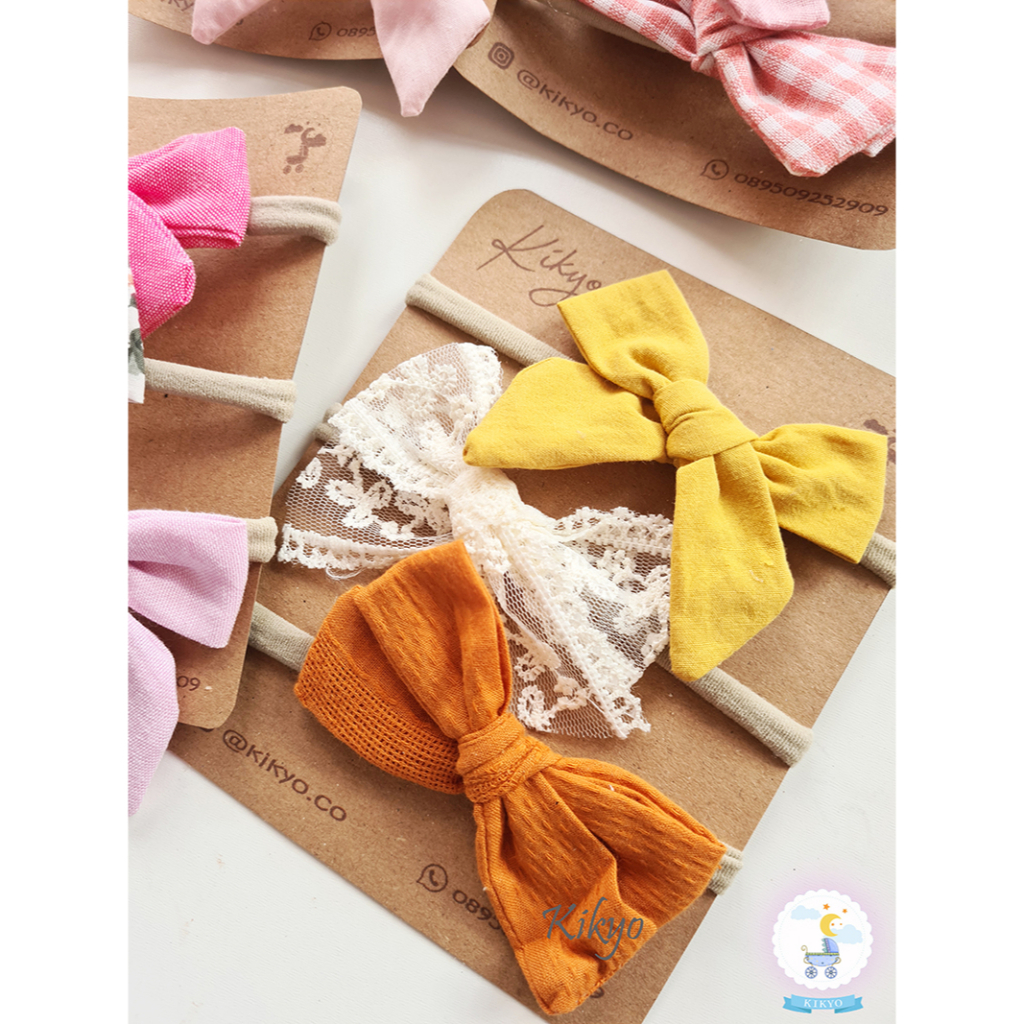 Kikyo Bandana Baby Tape 1 set isi 3pcs Headband Baby Bandana Baby Bandana Anak