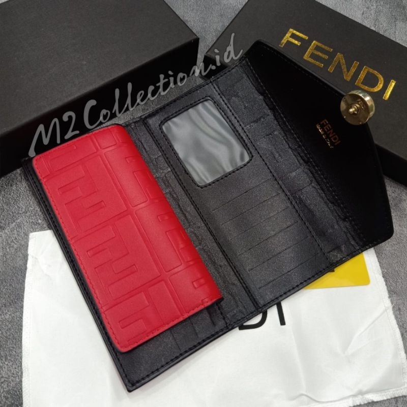 Dompet Fendi Red Dompet Panjang wanita premium quality