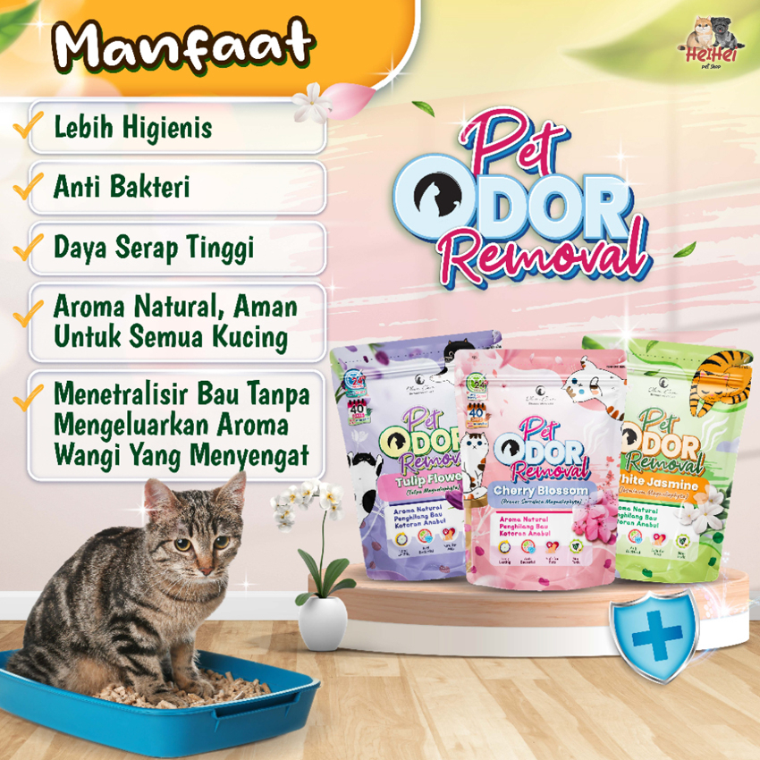 Olive Care Pet Odor Removal 120 gr - Penghilang Bau Kotoran Pesing untuk Pasir Kucing dan Anjing