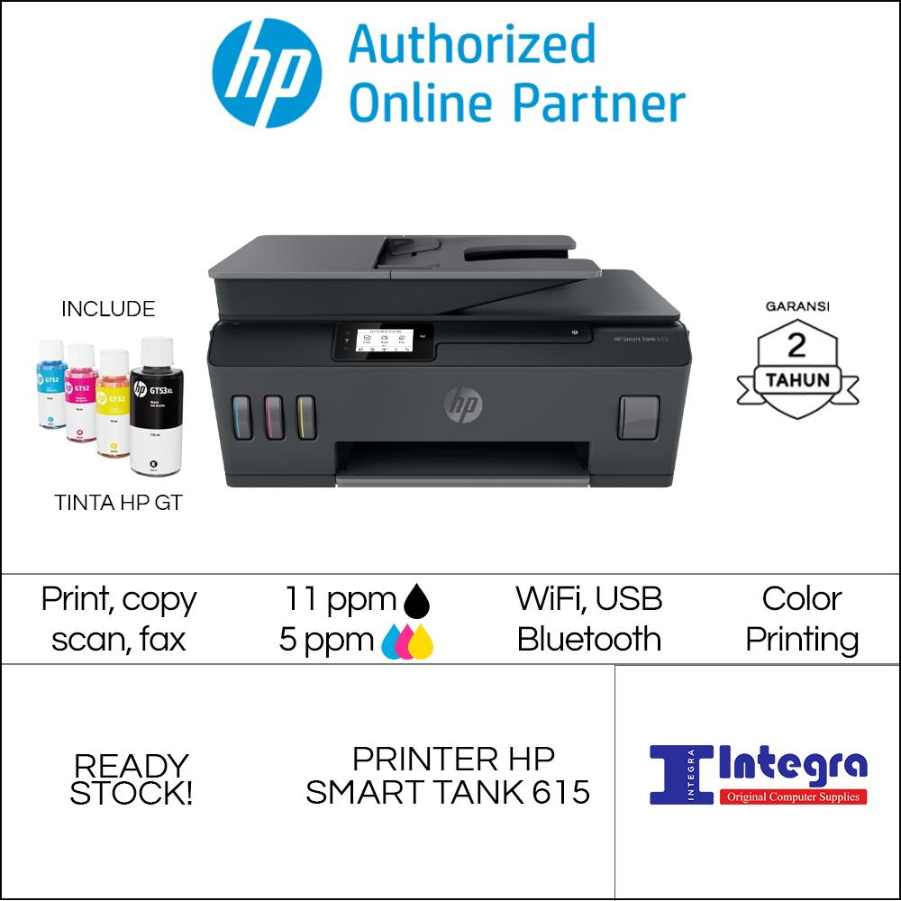 Printer HP 615 Smart Tank Wireless All-in-One Scan ADF