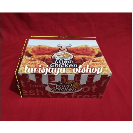 

TERBARU!!!!KARDUS KULINER FRIED CHICKEN PER PCS(ECER)