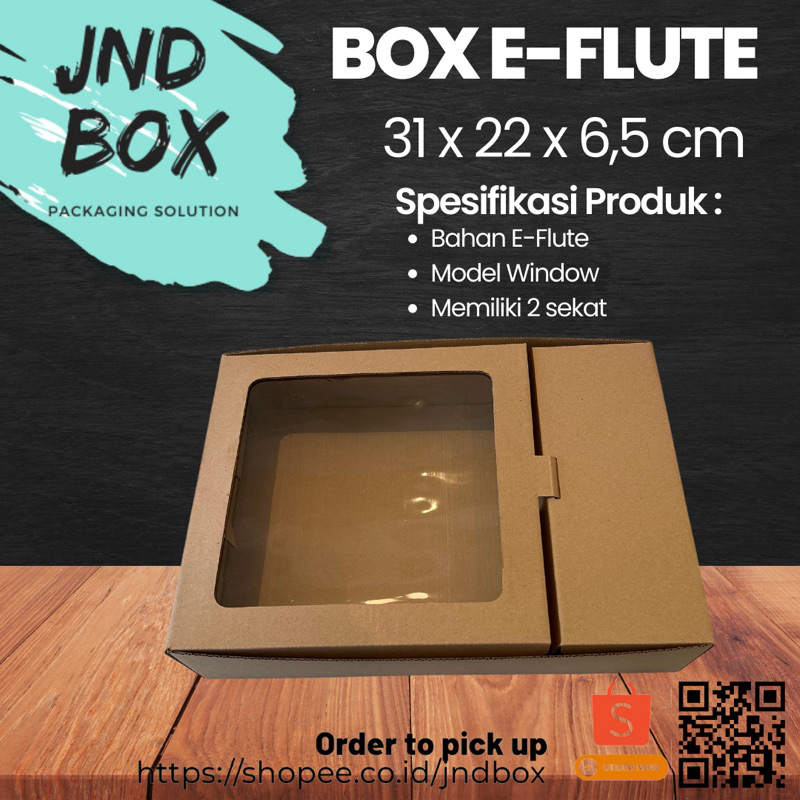 Box Eflute 31 x 22 x 6,5 cm (Min Order 50 Pcs)