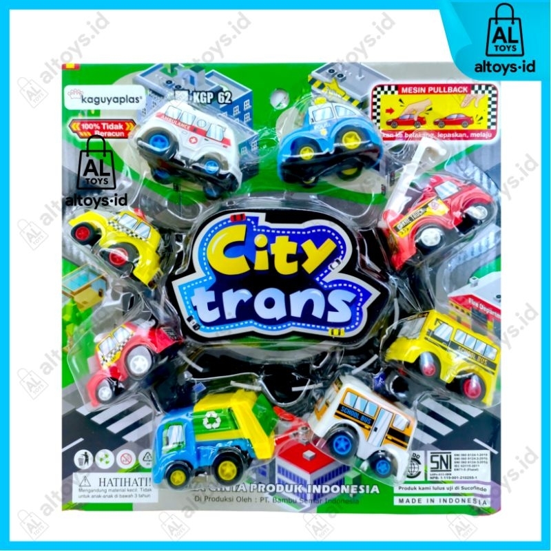 al toys mobil city transportasi set 6pcs MAINAN MOBIL TRANSPORTASI SET 6PCS &amp; 8 PCS MURAH