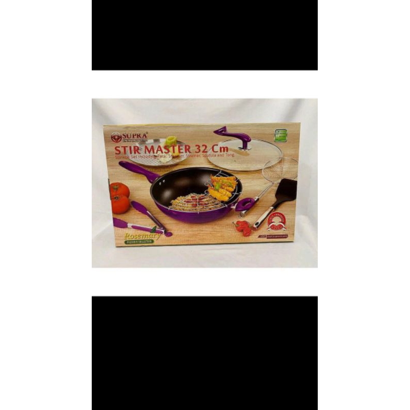 Wajan Set Supra Stir Master 32cm / Supra Wok Stir Master 32cm