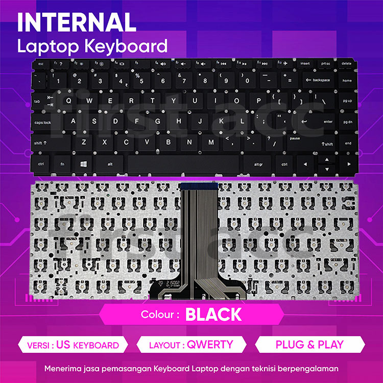 Keyboard HP 14-cf 14-cf0032tx 14-cf0044tx 14-cf0045tx 14-cf0062tu Ori