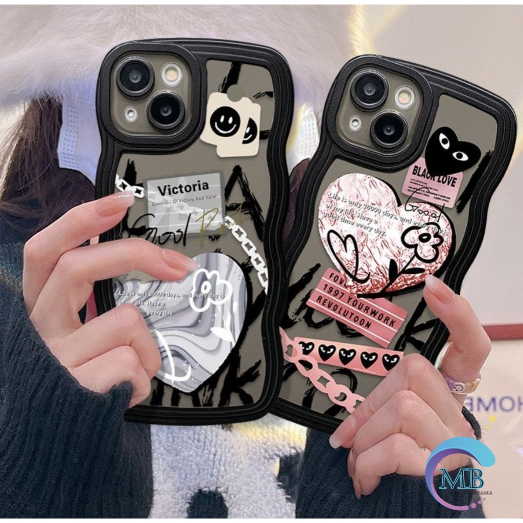 SS814 SOFTCASE TPU FASHION LOVE GRAFITI FOR IPHONE 6 7 8 6+ 7+ 8+ X XS XR XS MAX 11 12 13 14 PRO MAX MB4668