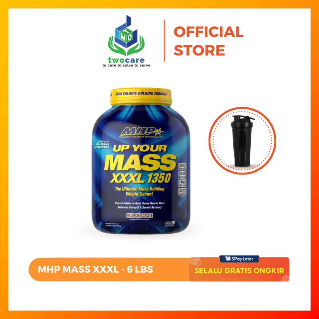 MHP Up Your Mass XXXL 1350 6lbs Weight Gainer 6 lb 6lbs Protein Mass