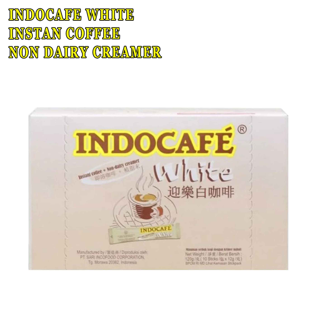 Instant coffe* Indocafe white* Non-dairy creamer* 120g