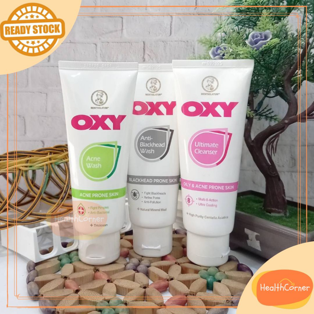 Mentholatum OXY Facial Wash (Anti Blackhead - Acne) Gentley Deep Face Ultimate Cleanser Sabun Cuci Muka