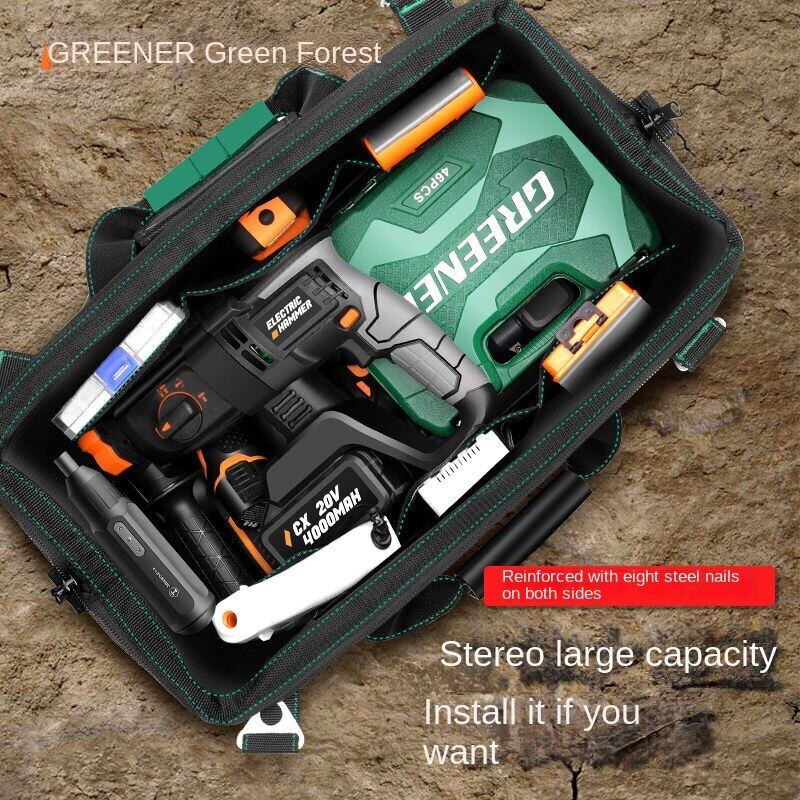 GREENER Toolbag 13/14/16/18inch Kain Oxford Tebal Tas Alat Perkakas Kuat Tas Perkakas Toolkit Toolbox 13 Inch