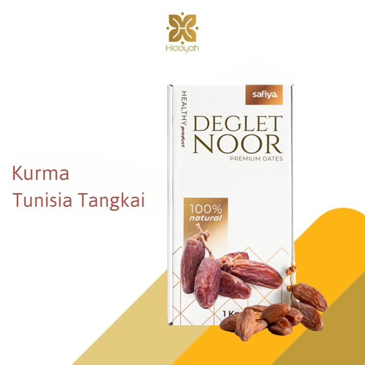 Kurma Tunisia Tangkai 1 Kg Deglet Tunisia Premium