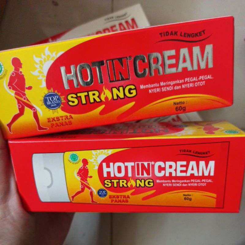 HOTIN cream Tube 60 gram Putih Merah Strong Krim pegal nyeri otot