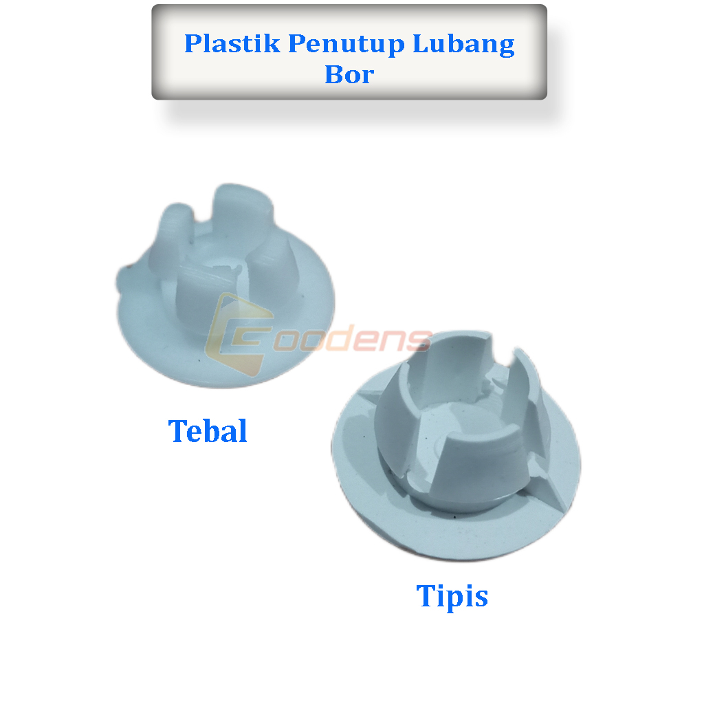 Plastik penutup lubang bor / sekrup isi 10pcs