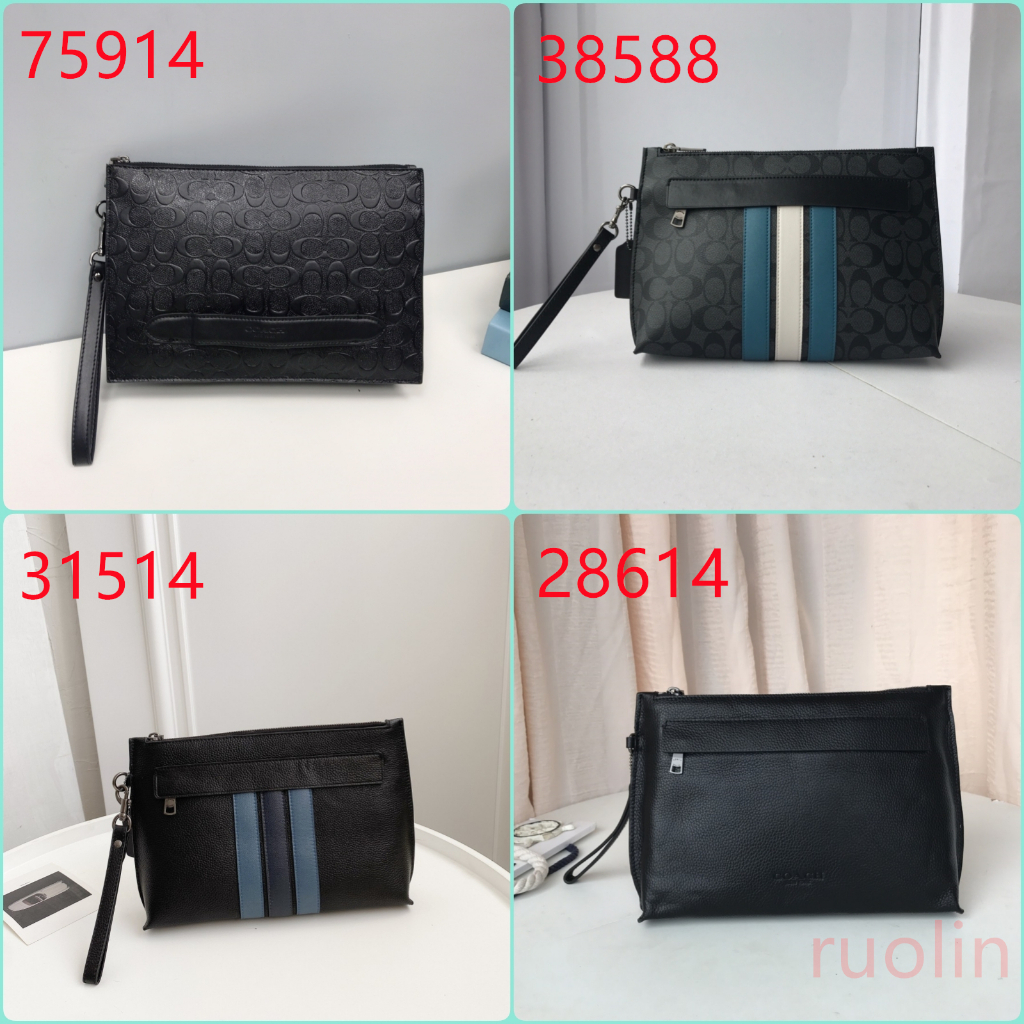 Coach New Coach Pouch 28614 31514 38588 75914 Men's Business Casual, Men's Clutch