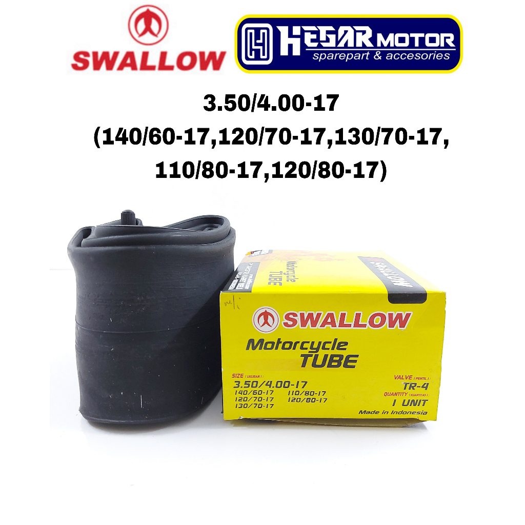 Ban Dalam SWALLOW 3.50/4.00-17 (140/60-17,120/70-17,130/70-17)