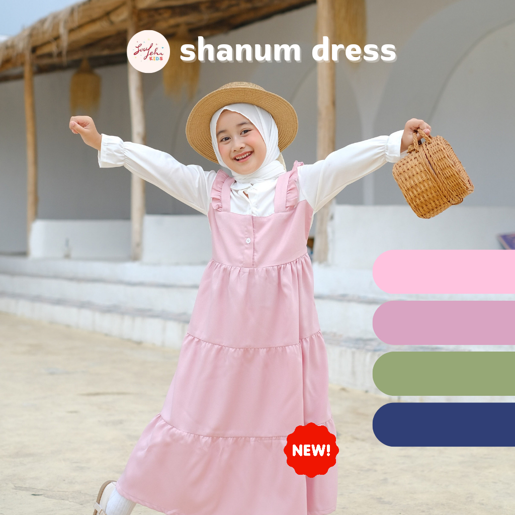 Soulleha Gamis Anak Shanum Premium 1-11 Tahun