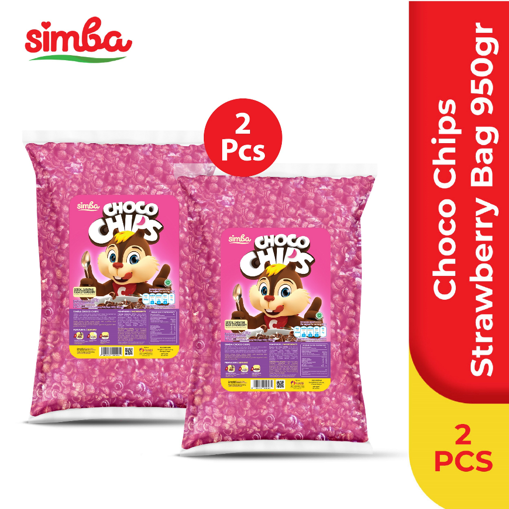 

SIMBA Sereal - 2 Choco Chips Strawberi Bag 950 gr